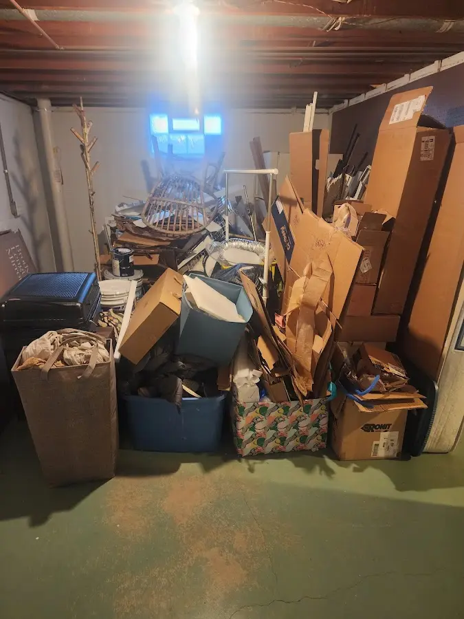 Roll-off dumpster container at job site for Roll Off Dumpster Rental in Jackson